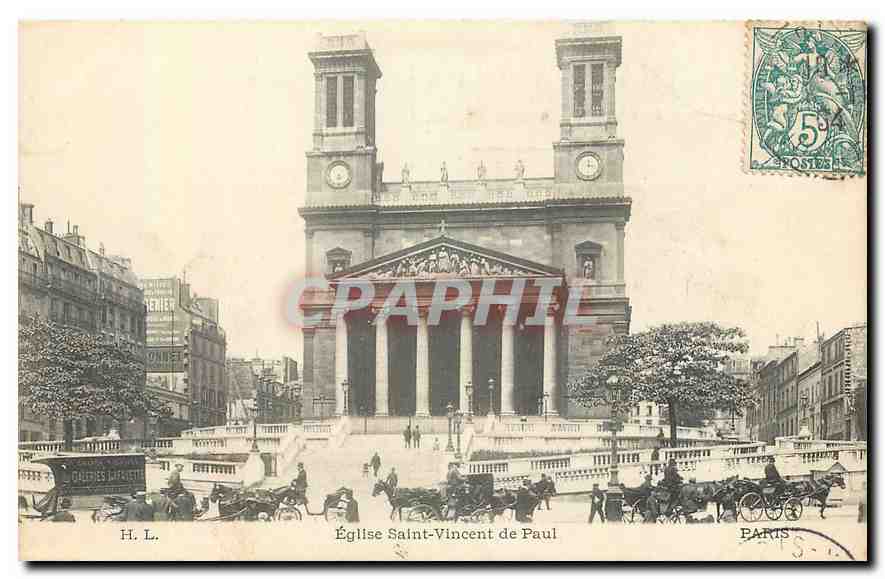 CPA Paris Eglise Saint Vincent de Paul 