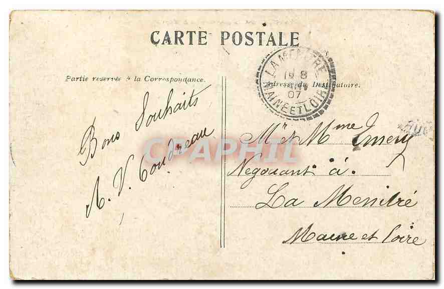 CPA Paris Chalet Suisse Bois de Boulogne  — Rückseite