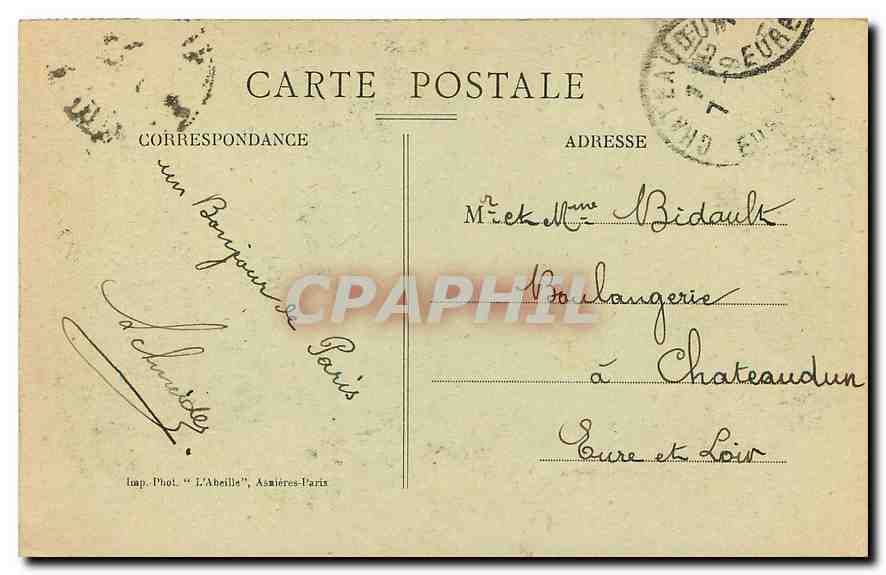 CPA Paris la Rue Soufflot et le Pantheon  — Rückseite