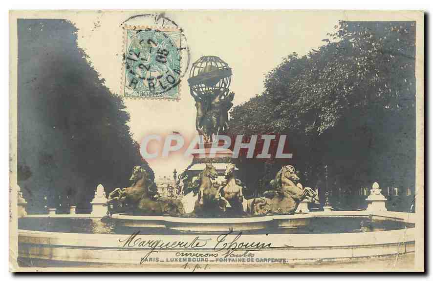 CPA Paris Luxembourg Fontaine de Carpeaux 