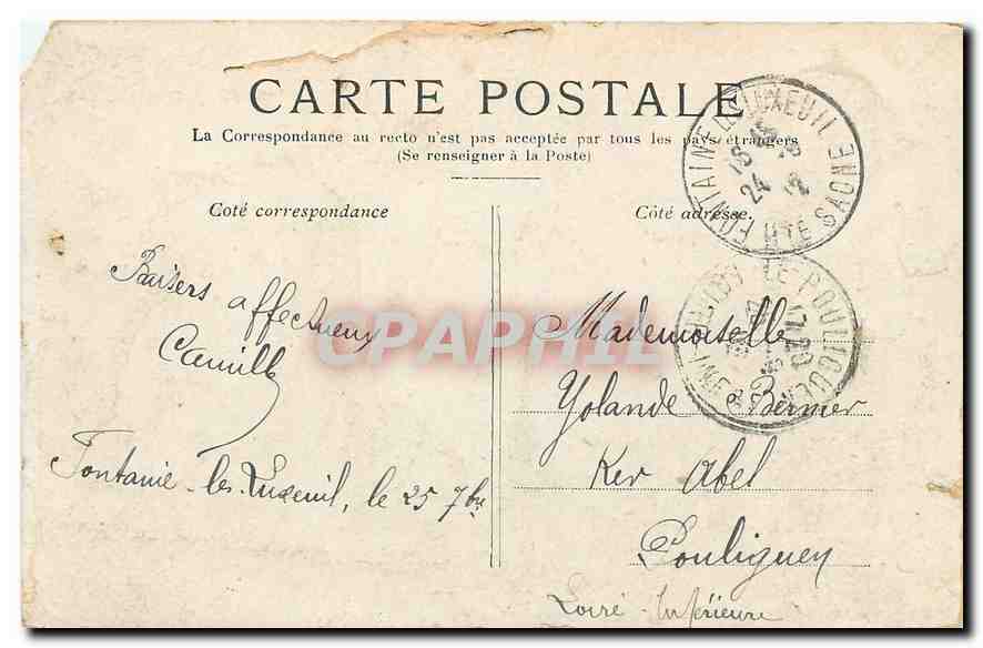 CPA Paris le Petit Palais Champs Elysees  — Rückseite
