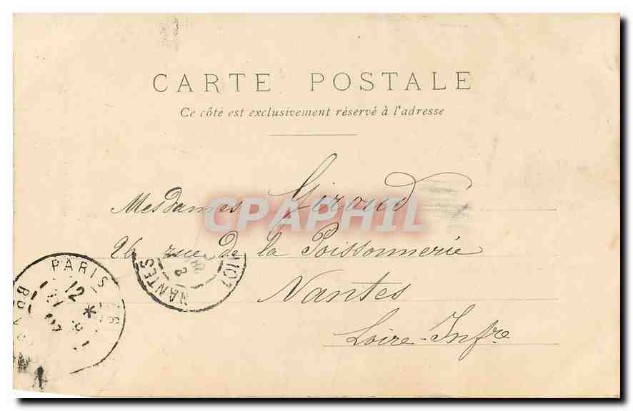 CPA Paris le Sacre Coeur et le Funiculaire  — Rückseite