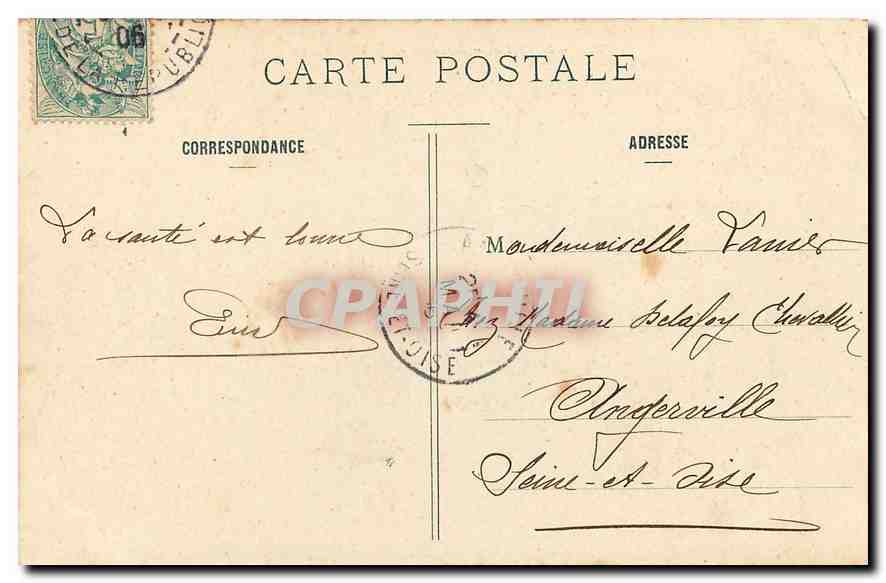 CPA Paris Jardin des Tuileries  — Rückseite
