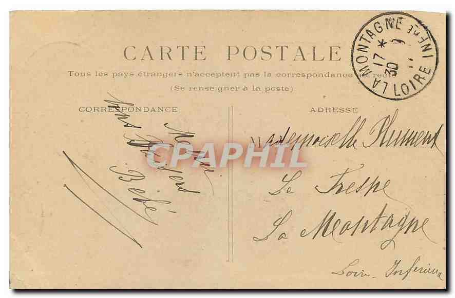 CPA Paris Eglise Saint Eustache  — Verso