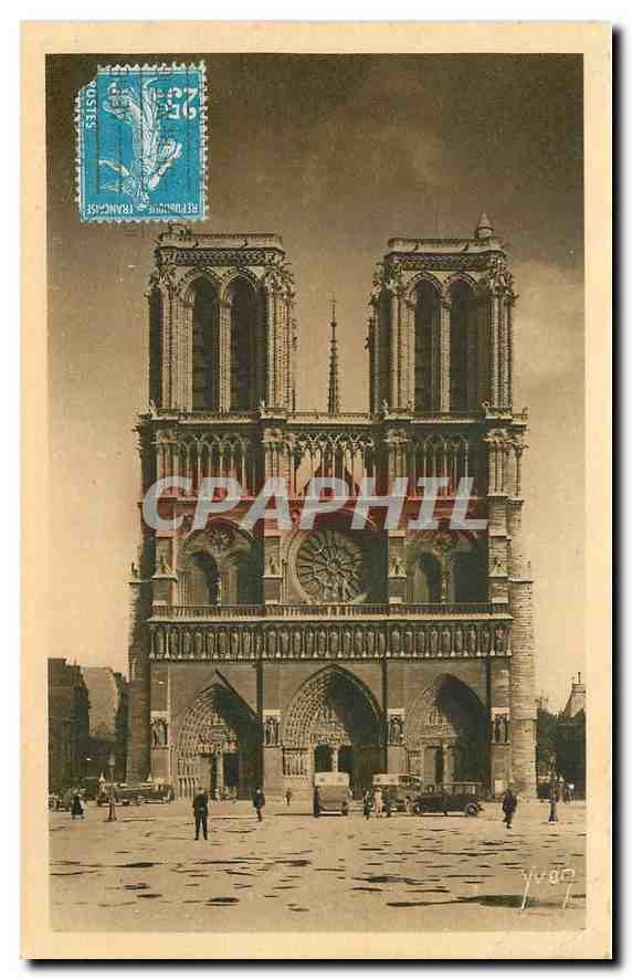 CPA Paris en Flanant Notre Dame Facade 