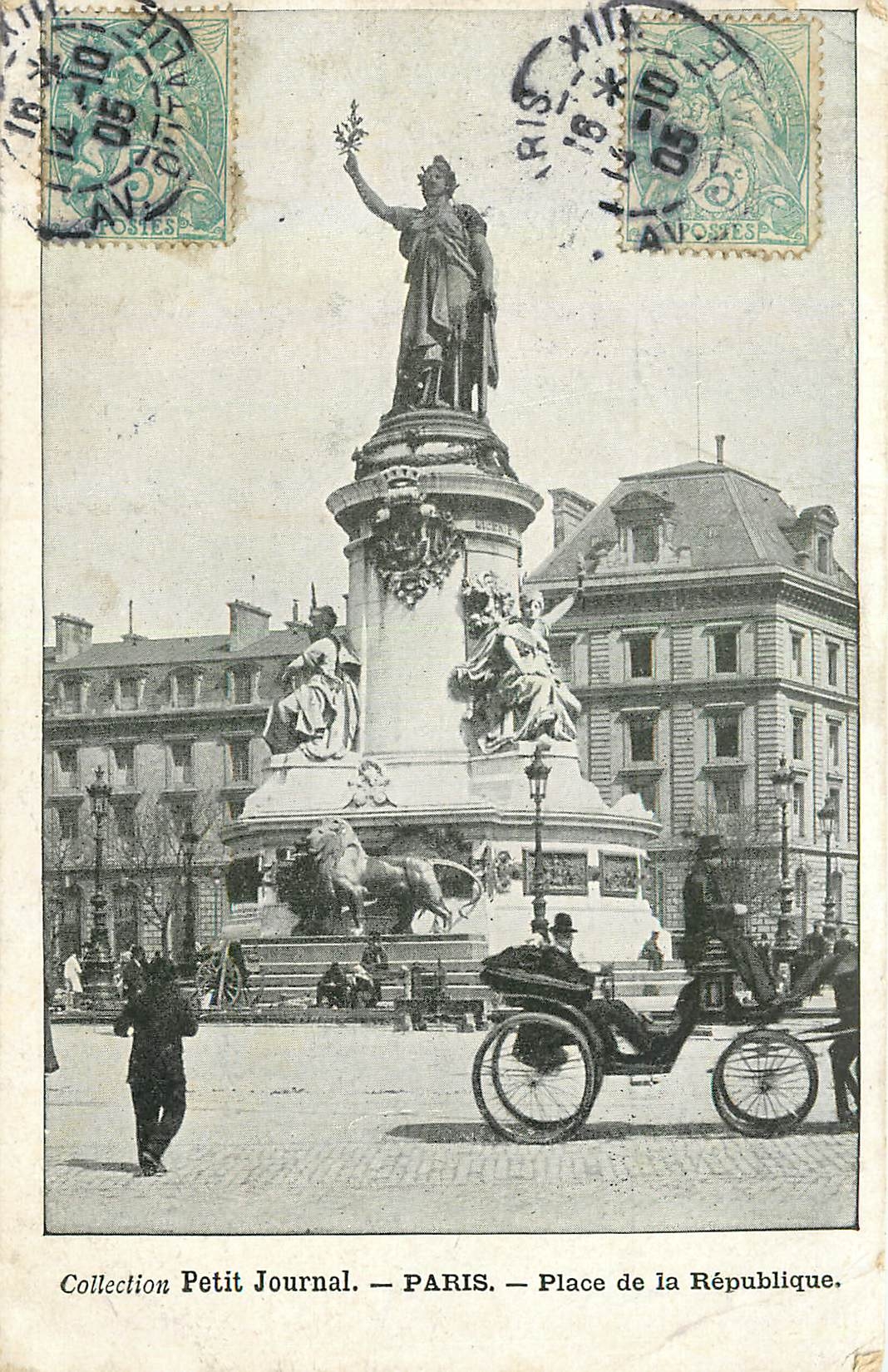 CPA Collection petit Journal Paris Place de la Republique 