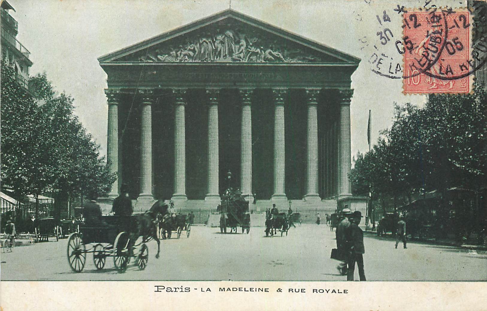 CPA Paris la Madeleine et Rue Royale 