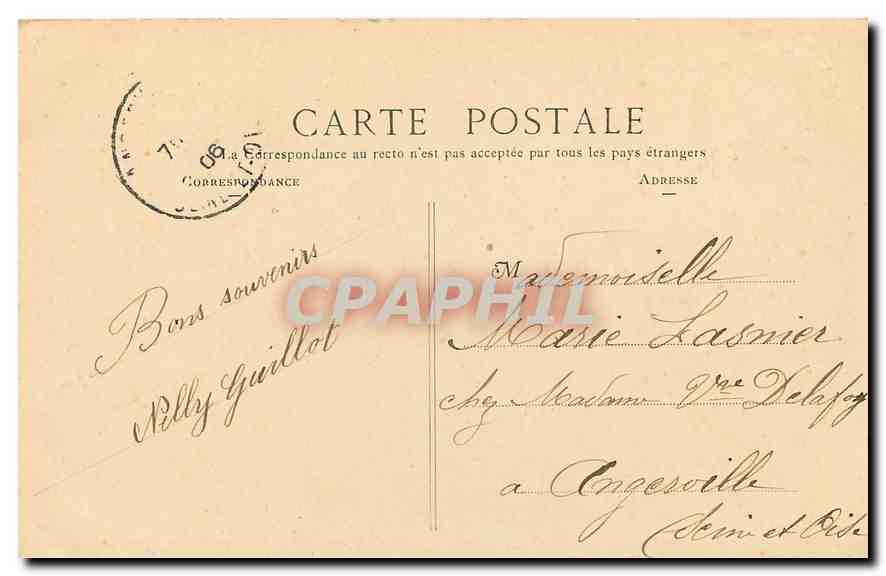 CPA Paris XIX Buttes Chaumont Allee Conduisant au Belvedere  — Verso