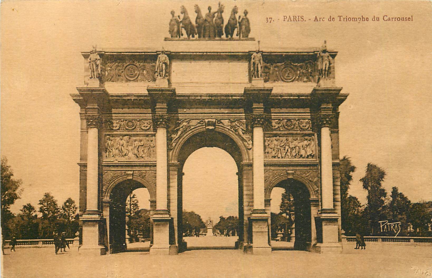 CPA Paris Arc de Triomphe du Carrousel 