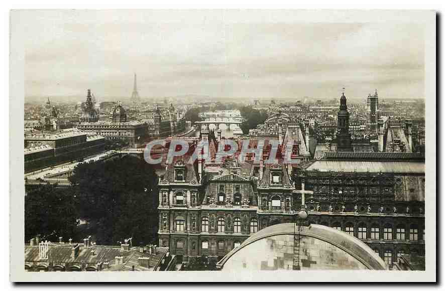 CPA Paris Panorama des huit Ponts 