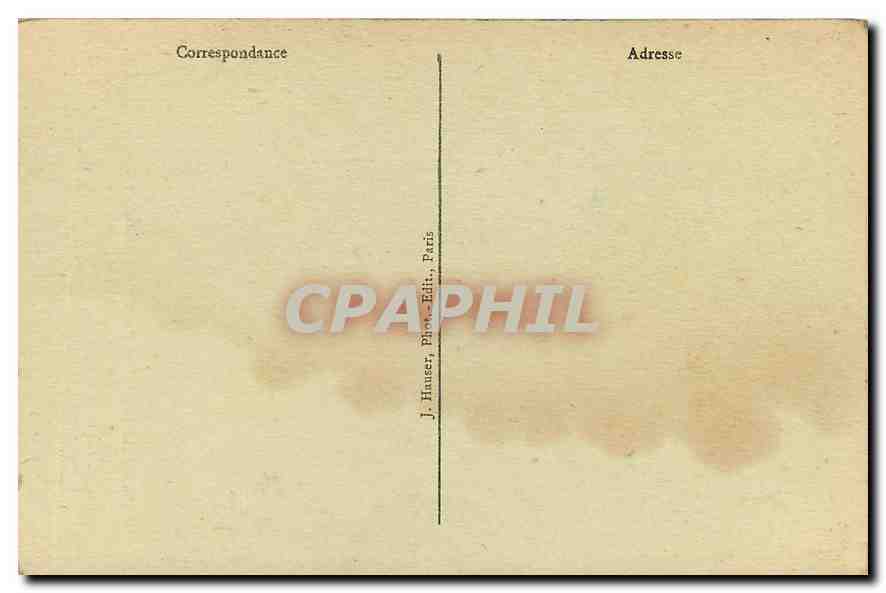 CPA Paris Arc de Triomphe de l'Etoile le Paix 1815 par Etex  — Rückseite