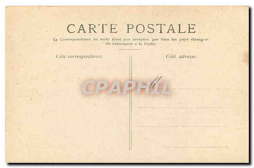 CPA Paris l'Hotel de Ville edifie sur l'ancienne Place de Greve  — Rückseite