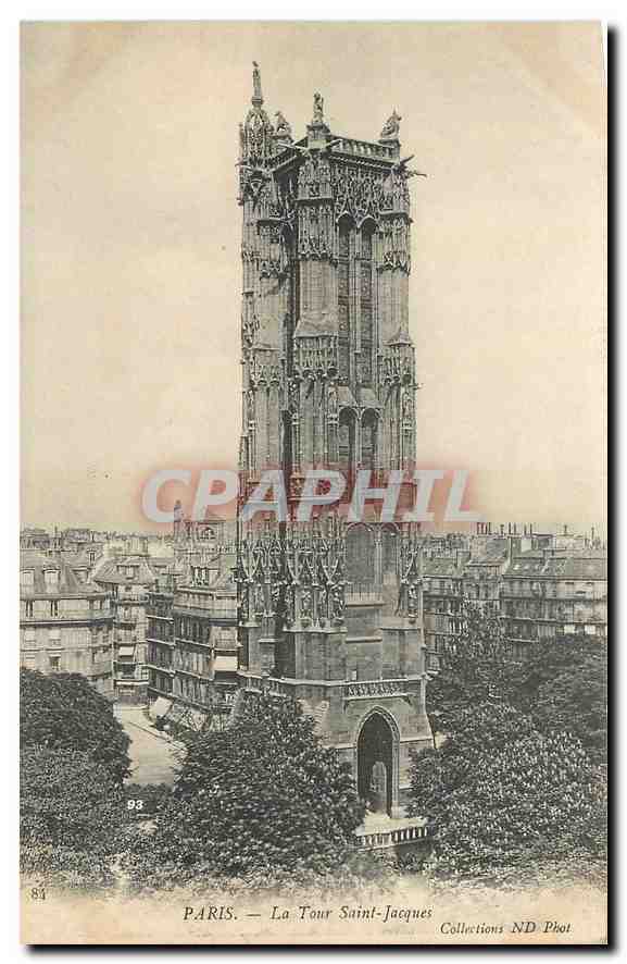 CPA Paris la Tour Saint Jacques 