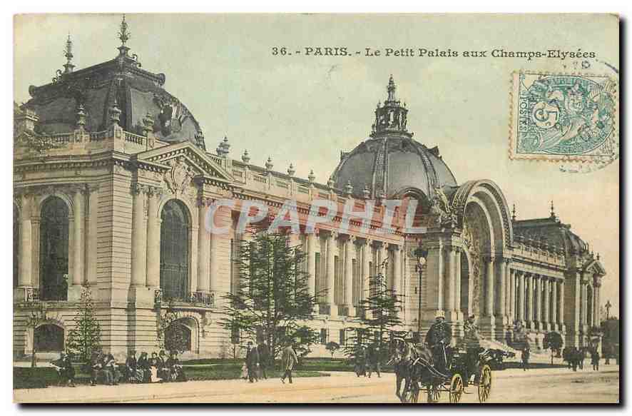 CPA Paris le Petit Palais aux Champs Elysees 