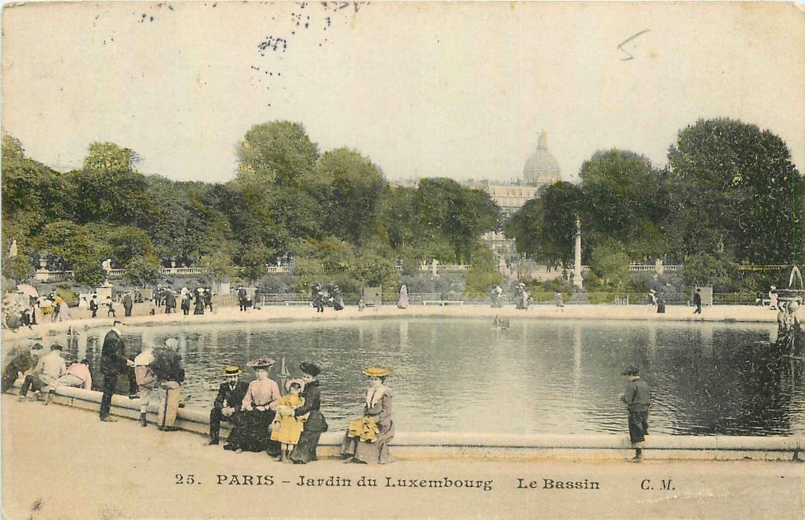 CPA Paris Jardin du Luxembourg le Bassin 