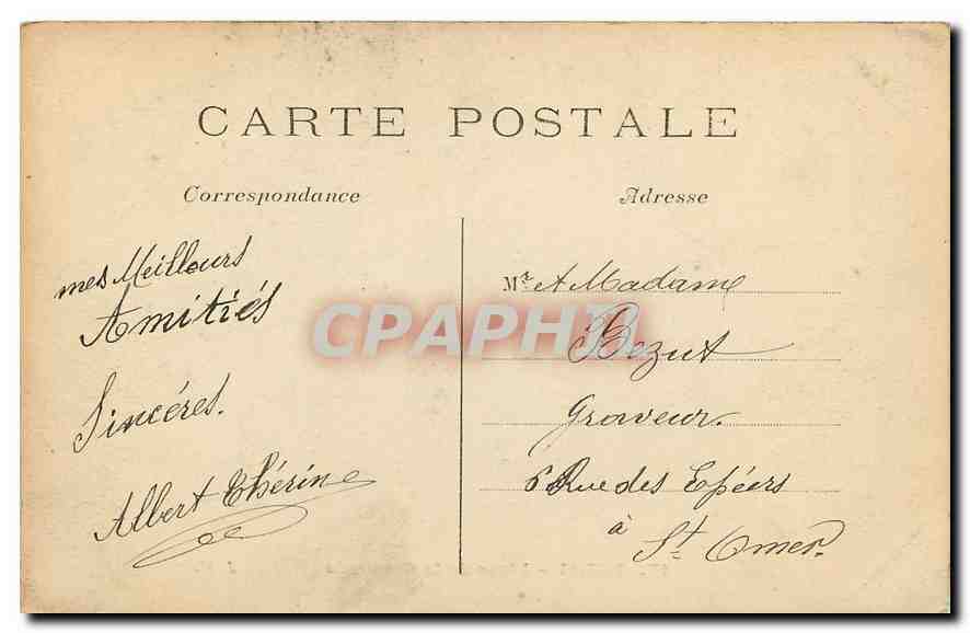 CPA Paris Place de la Concorde  — Rückseite