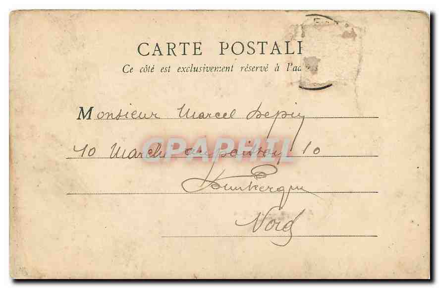 CPA Paris Avenue de l'Opera  — Rückseite