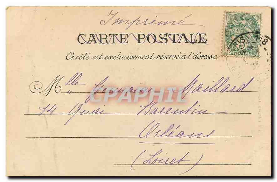 CPA Paris Eglise Saint Philippe du Roule  — Rückseite