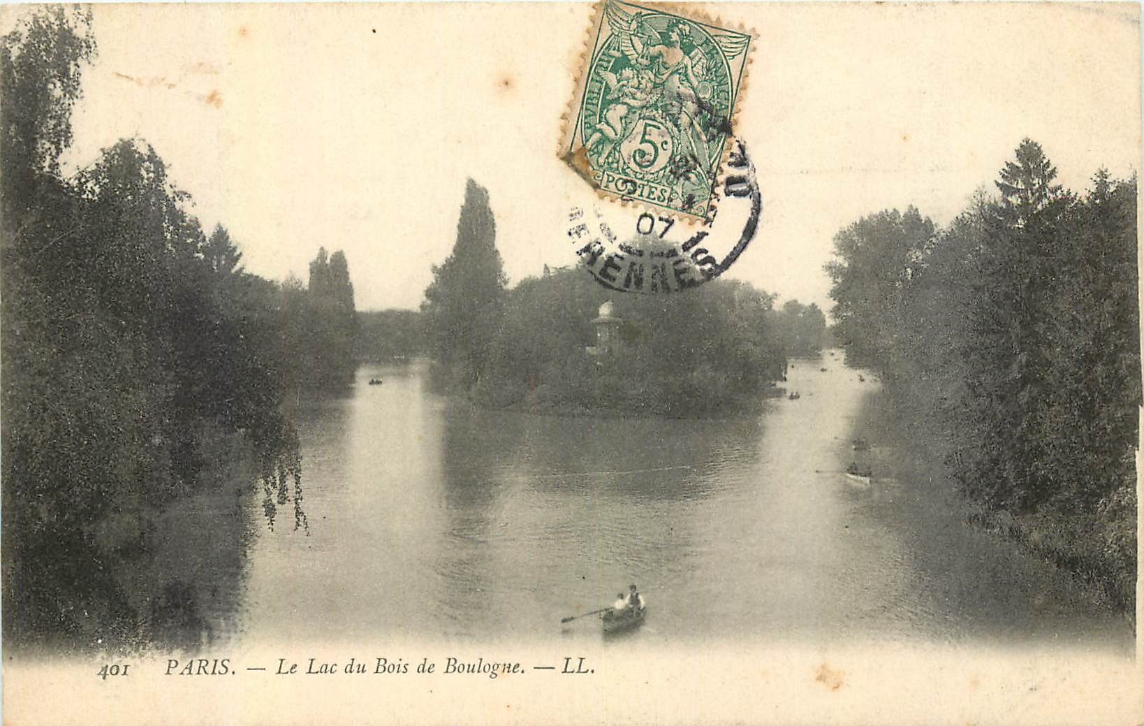 CPA Paris le Lac du Bois de Boulogne 