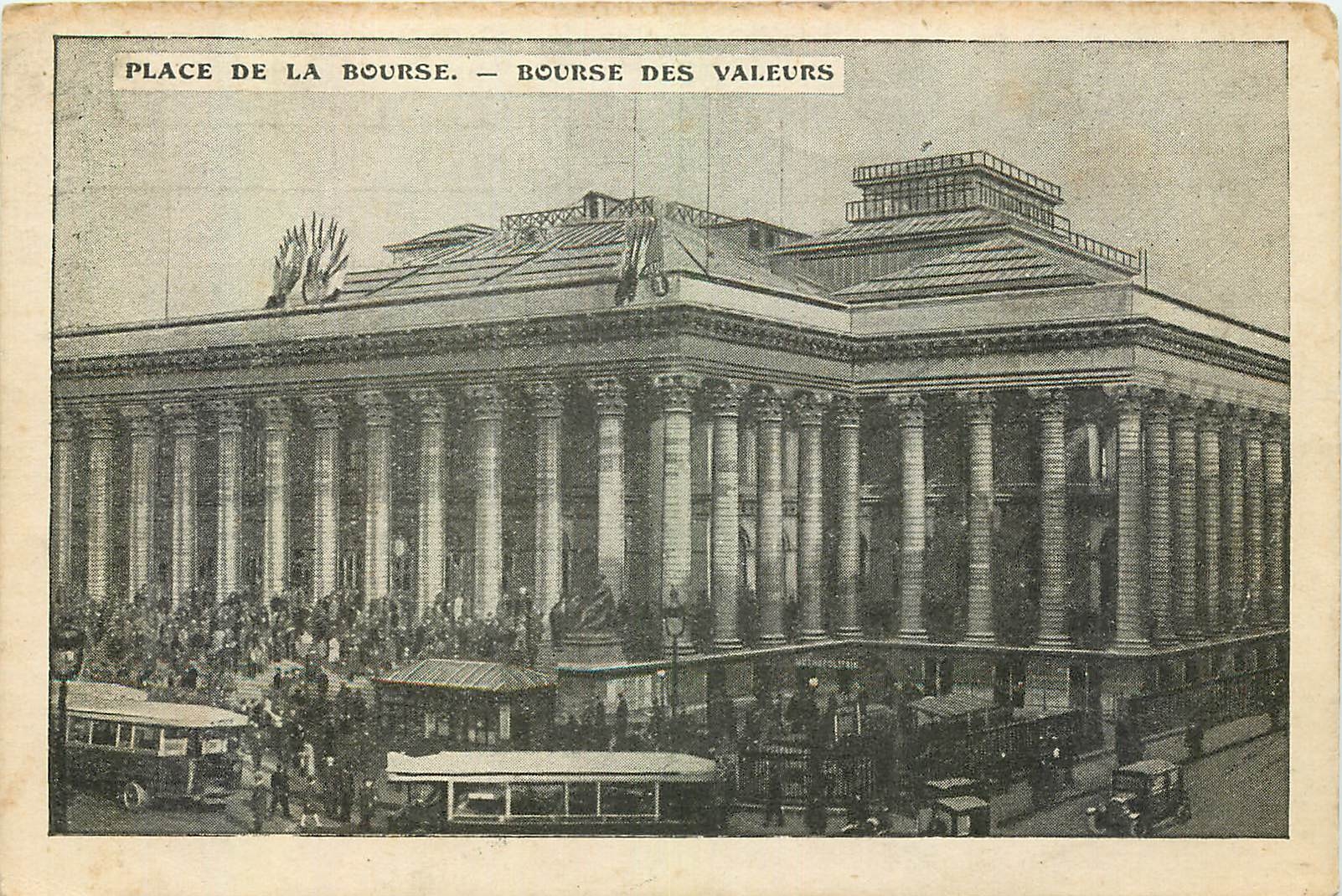 CPA Place de la Bourse Bourse des Valeurs 