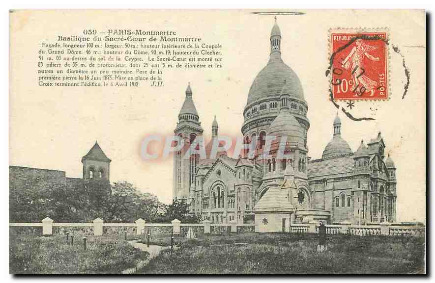 CPA Paris Montmartre Basilique du Sacre Coeur de Montmartre 