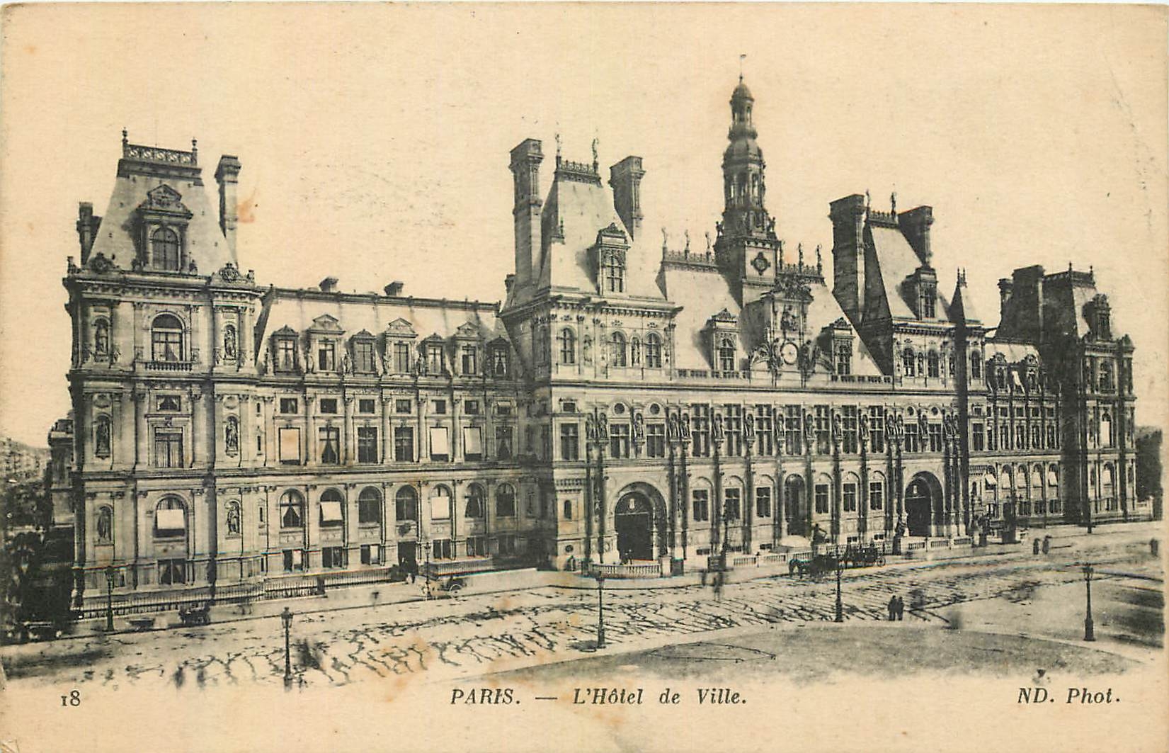CPA Paris l'Hotel de Ville 