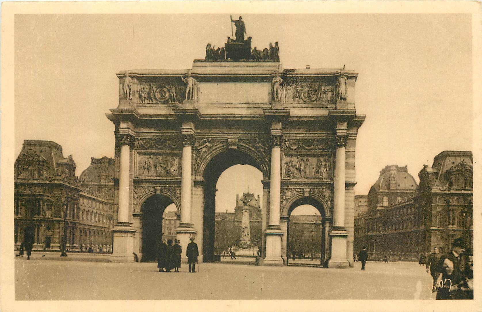 CPA Paris en Flanant l'Arc de Triomphe du Carrousel 