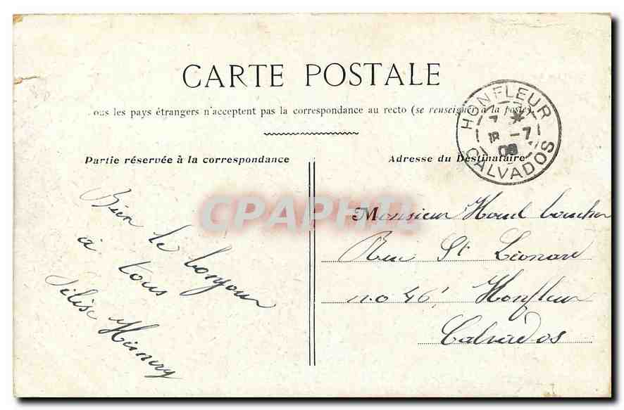 CPA Paris le Petit Palais  — Rückseite