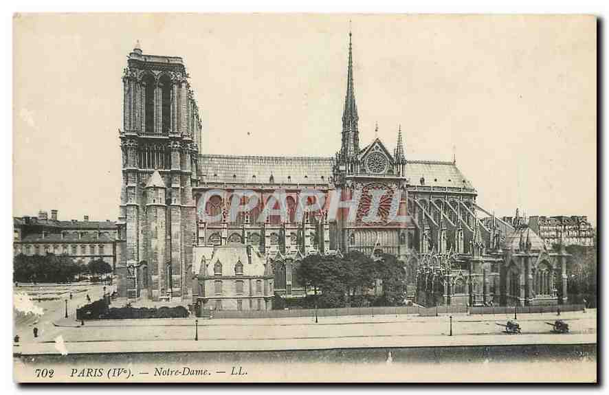 CPA Paris IVe Notre Dame 