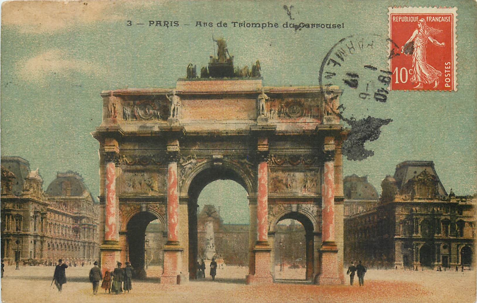 CPA Paris Arc de Triomphe du Carrousel 