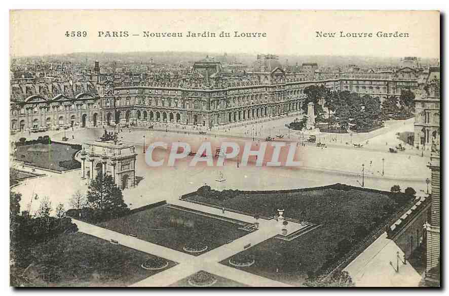 CPA Paris Nouveau Jardin du Louvre 
