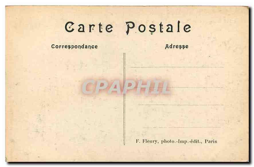 CPA Paris XIV arrt le Lion de Belfort  — Rückseite