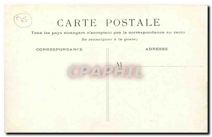 CPA Paris le Petit Palais  — Rückseite