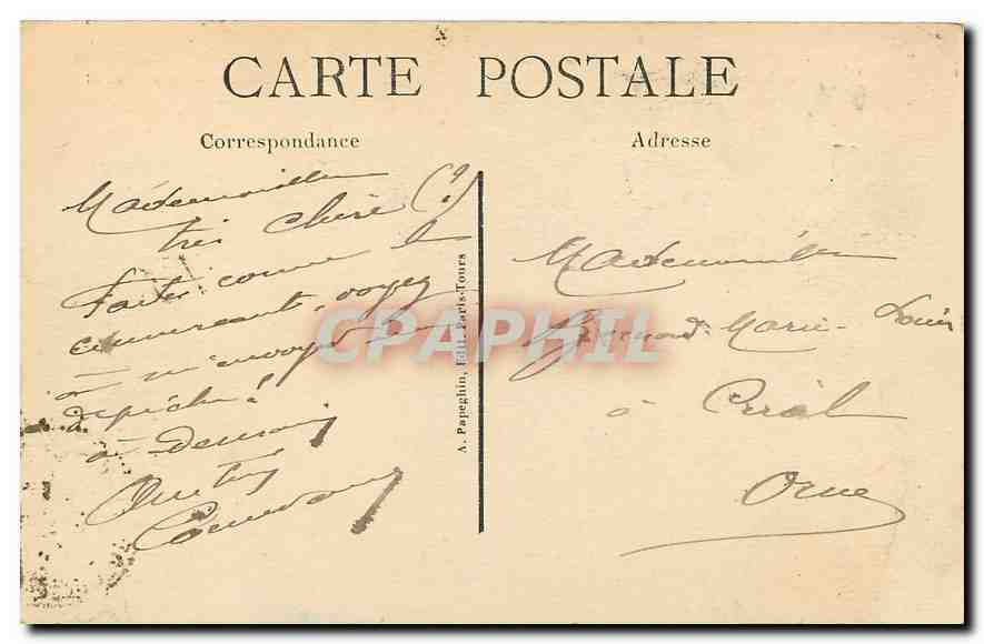 CPA Paris la Madeleine  — Rückseite
