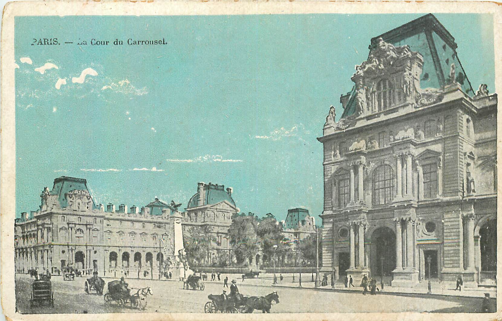 CPA Paris la Cour du Carrousel 