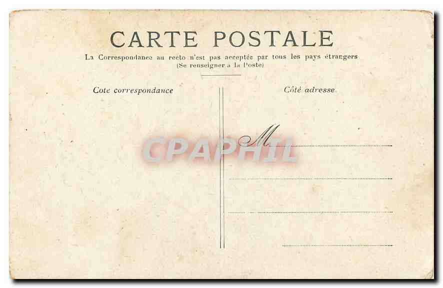 CPA Paris le Trocadero  — Verso