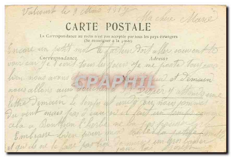 CPA Paris le Tombeau de Napoleon aux Invalides  — Verso