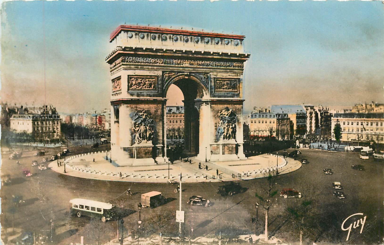 CPA Paris et ses Merveilles Place et arc de Triomphe de l'Etoile 1806 1836 