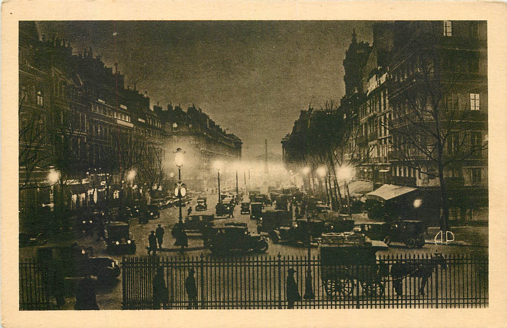 CPA Paris la Nuit Rue Royale 