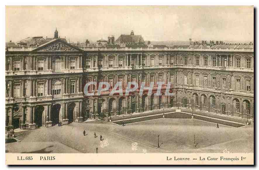 CPA Paris le Louvre la Cour Francois Ier 