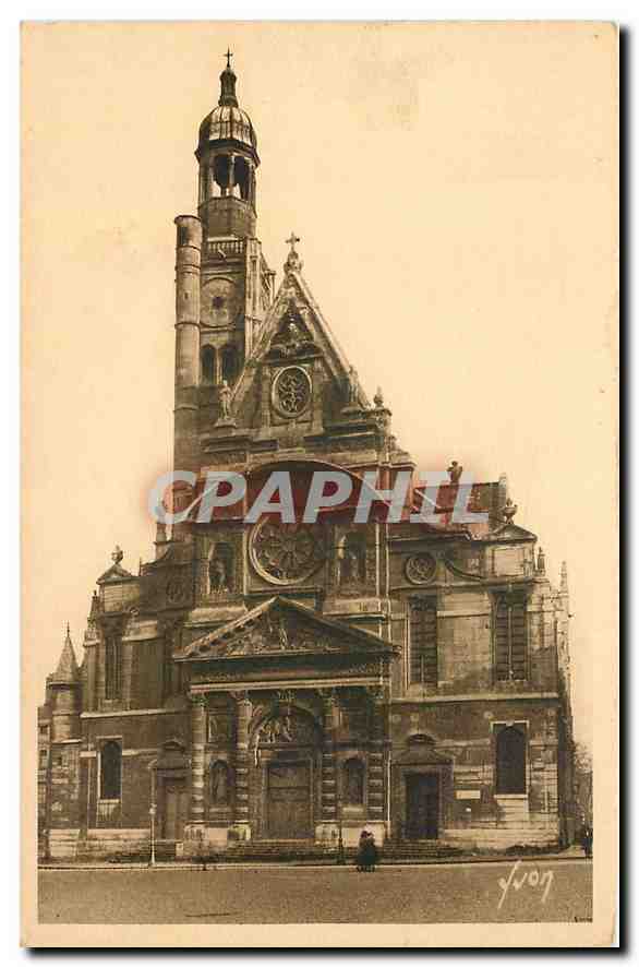 CPA Paris en Flanant l'eglise Saint Etienne du Mont 