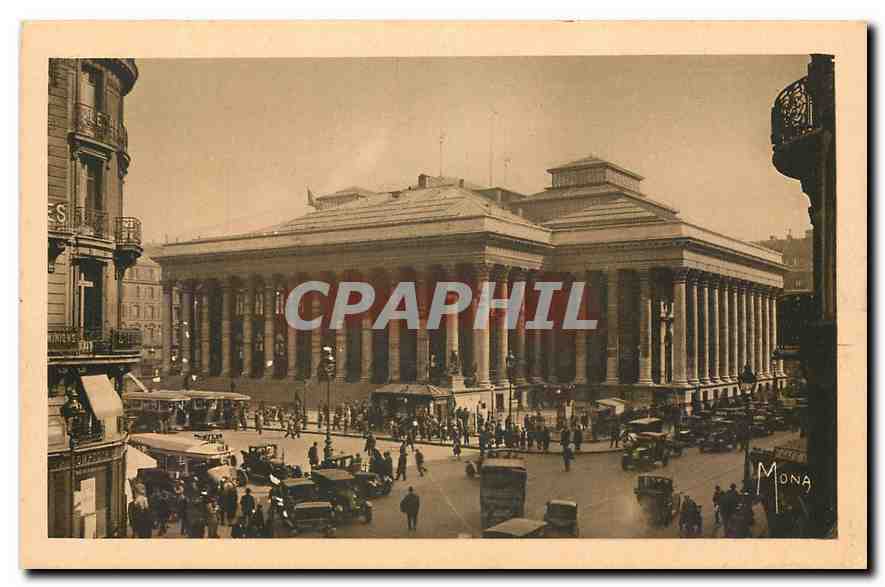 CPA Paris la Bourse Edifiee de 1808 a 1827 dans le genre du Temple Vespasien a Rome Modifiee 1903 