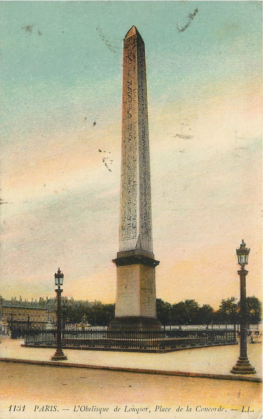 CPA Paris l'Obelisque de Louqsor Place de la Concorde 