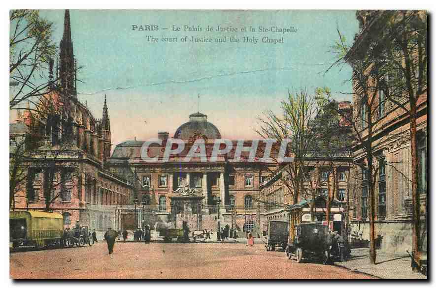 CPA Paris Le Palais de justice et la Ste Chapelle 