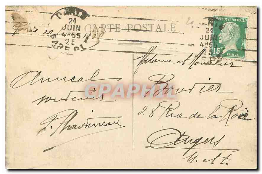 CPA Paris Le Palais de justice et la Ste Chapelle  — Verso