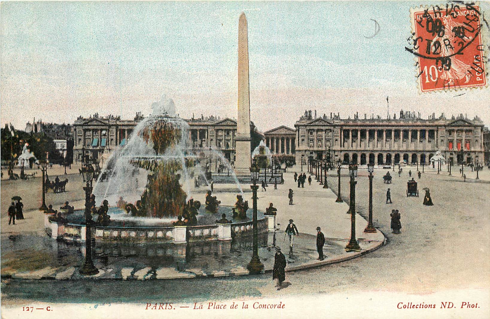 CPA Paris la Place de la concorde 