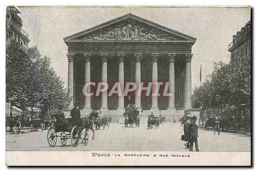 CPA Paris la Madeleine et rye royale 
