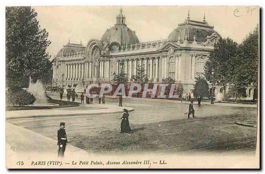 CPA Paris Le Petit Palais avenue Alexandre III 