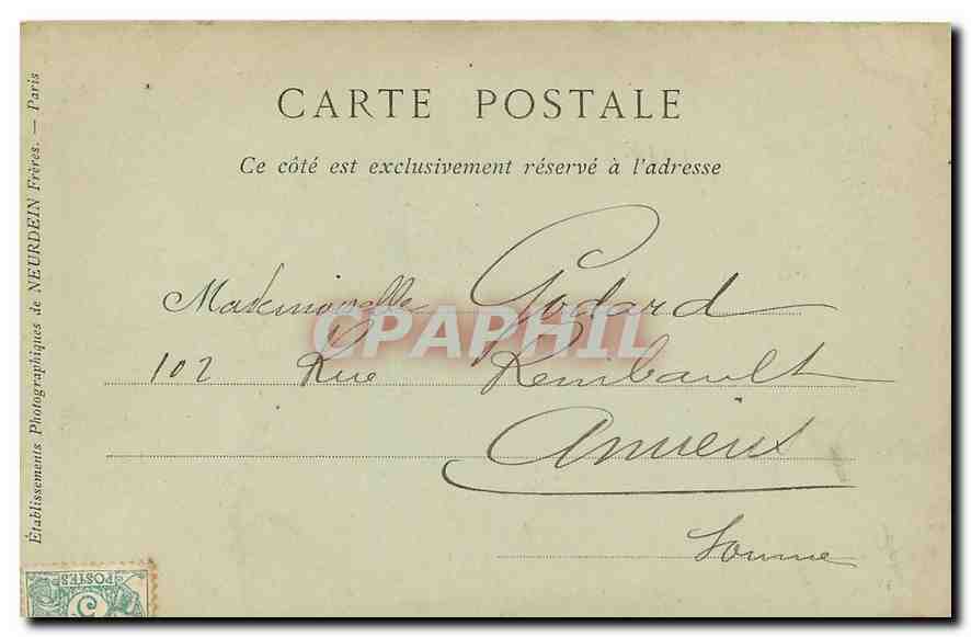 CPA Paris Perspective du Boulevard Montmartre  — Rückseite