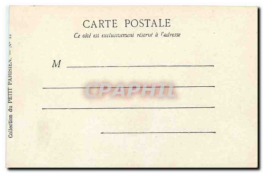 Paris — Le Grand Palais — Collection du PETIT PARISIEN — N° 12 — Rückseite